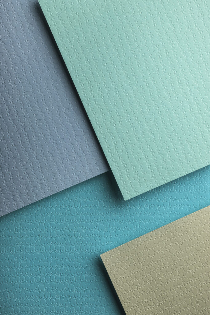 top view different paper sheets